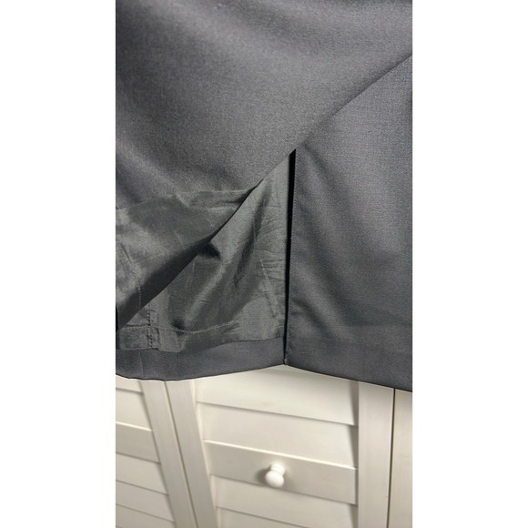 Brooks Brothers 346 100% Wool Lined Wrap Pencil Skirt Women's Size 14P Black - Picture 4 of 7